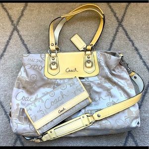COPY - Coach Ashley Horse & Carriage Carryall & wallet